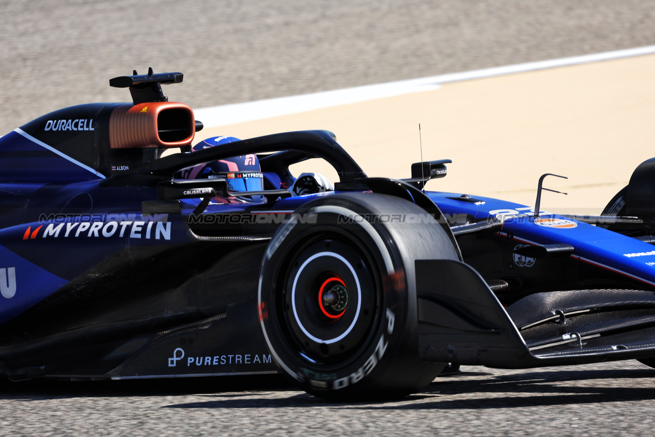 TEST BAHRAIN, Alexander Albon (THA) Williams Racing FW46.

21.02.2024. Formula 1 Testing, Sakhir, Bahrain, Day One.

- www.xpbimages.com, EMail: requests@xpbimages.com © Copyright: Bearne / XPB Images