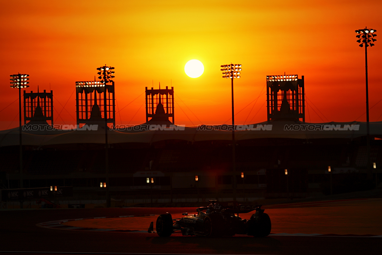 TEST BAHRAIN, George Russell (GBR) Mercedes AMG F1 W15.

21.02.2024. Formula 1 Testing, Sakhir, Bahrain, Day One.

- www.xpbimages.com, EMail: requests@xpbimages.com © Copyright: Charniaux / XPB Images