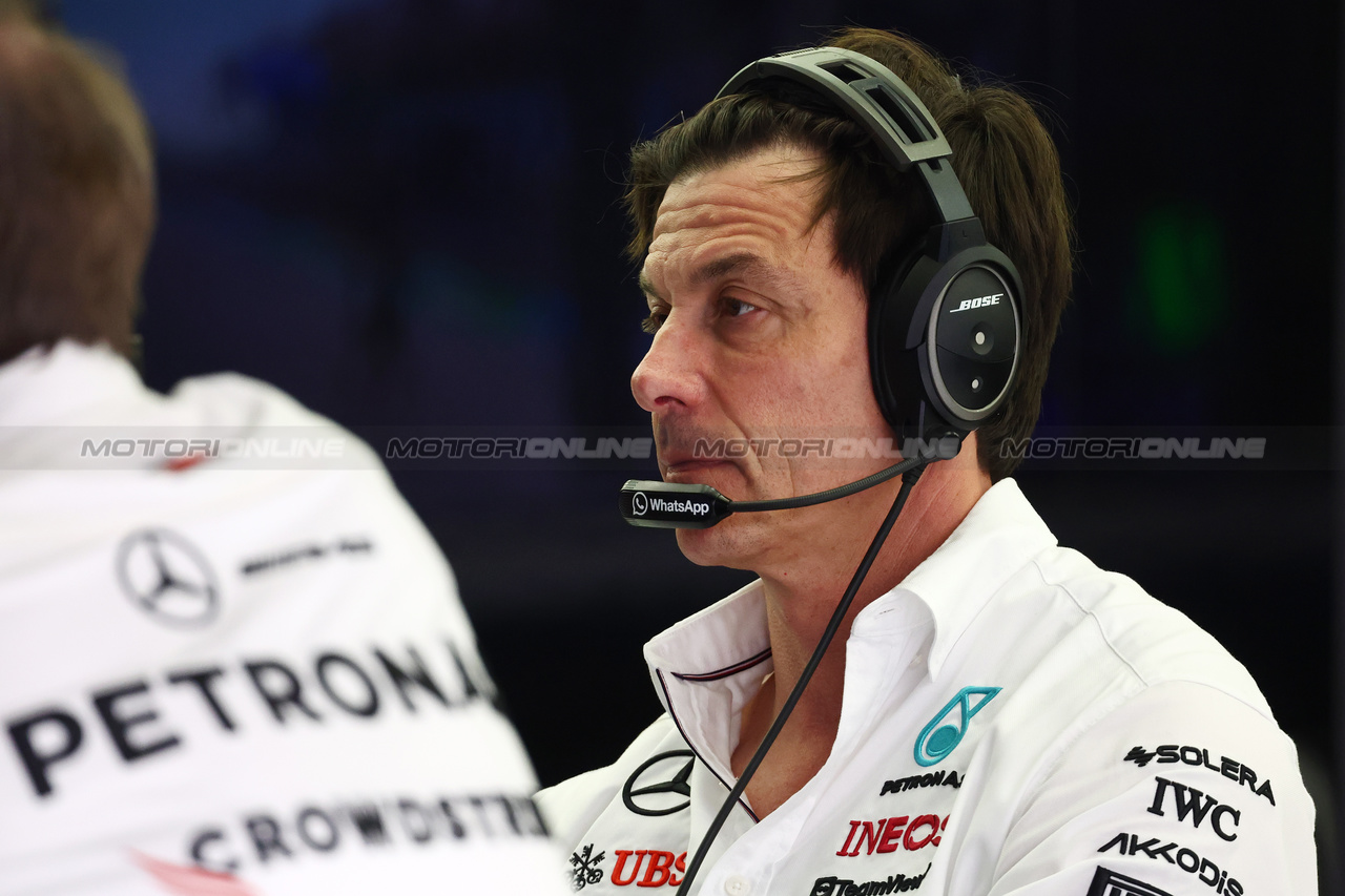 TEST BAHRAIN, Toto Wolff (GER) Mercedes AMG F1 Shareholder e Executive Director.

21.02.2024. Formula 1 Testing, Sakhir, Bahrain, Day One.

- www.xpbimages.com, EMail: requests@xpbimages.com © Copyright: Batchelor / XPB Images