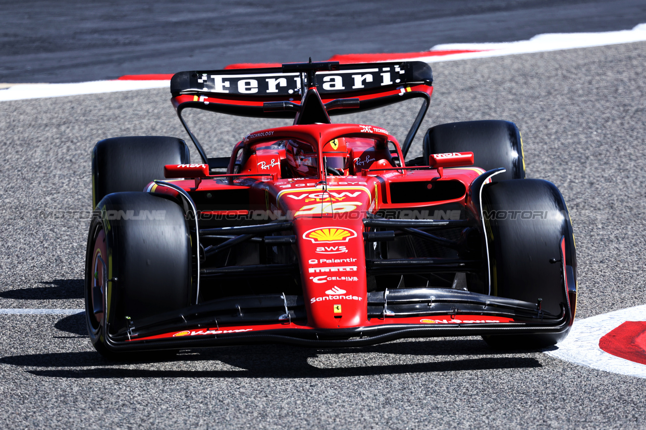 TEST BAHRAIN, Charles Leclerc (MON) Ferrari SF-24.

21.02.2024. Formula 1 Testing, Sakhir, Bahrain, Day One.

- www.xpbimages.com, EMail: requests@xpbimages.com © Copyright: Bearne / XPB Images