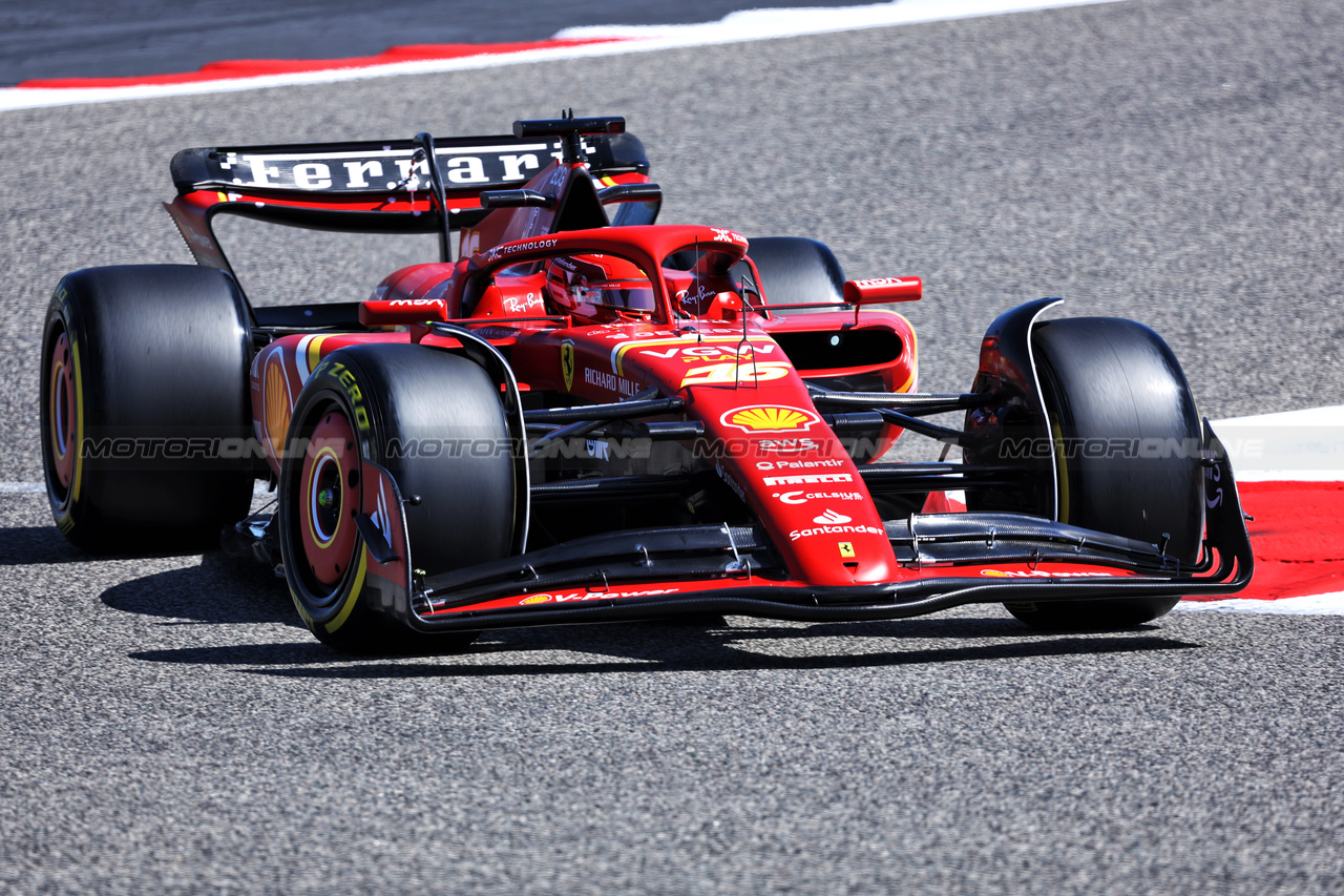 TEST BAHRAIN, Charles Leclerc (MON) Ferrari SF-24.

21.02.2024. Formula 1 Testing, Sakhir, Bahrain, Day One.

- www.xpbimages.com, EMail: requests@xpbimages.com © Copyright: Bearne / XPB Images