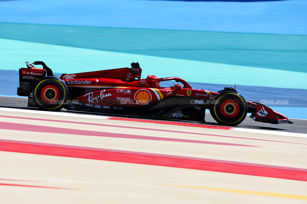 TEST BAHRAIN, Charles Leclerc (MON) Ferrari SF-24.

21.02.2024. Formula 1 Testing, Sakhir, Bahrain, Day One.

- www.xpbimages.com, EMail: requests@xpbimages.com © Copyright: Charniaux / XPB Images