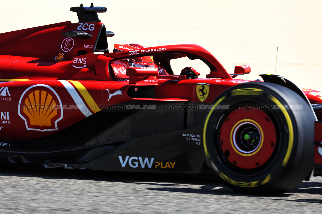TEST BAHRAIN, Charles Leclerc (MON) Ferrari SF-24.

21.02.2024. Formula 1 Testing, Sakhir, Bahrain, Day One.

- www.xpbimages.com, EMail: requests@xpbimages.com © Copyright: Bearne / XPB Images