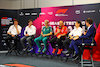 TEST BAHRAIN, (L to R): Toto Wolff (GER) Mercedes AMG F1 Shareholder e Executive Director; James Vowles (GBR) Williams Racing Team Principal; Mike Krack (LUX) Aston Martin F1 Team, Team Principal; Frederic Vasseur (FRA) Ferrari Team Principal; Ayao Komatsu (JPN) Haas F1 Team Principal; Tom Clarkson (GBR) Journalist, in ther FIA Press Conference.
21.02.2024. Formula 1 Testing, Sakhir, Bahrain, Day One.
- www.xpbimages.com, EMail: requests@xpbimages.com © Copyright: Charniaux / XPB Images