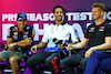 TEST BAHRAIN, (L to R): Carlos Sainz Jr (ESP) Ferrari ; Daniel Ricciardo (AUS) RB; e Nico Hulkenberg (GER) Haas F1 Team, in the FIA Press Conference.
21.02.2024. Formula 1 Testing, Sakhir, Bahrain, Day One.
- www.xpbimages.com, EMail: requests@xpbimages.com © Copyright: Charniaux / XPB Images