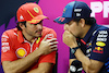 TEST BAHRAIN, (L to R): Carlos Sainz Jr (ESP) Ferrari e Sergio Perez (MEX) Red Bull Racing in the FIA Press Conference.
21.02.2024. Formula 1 Testing, Sakhir, Bahrain, Day One.
- www.xpbimages.com, EMail: requests@xpbimages.com © Copyright: Charniaux / XPB Images