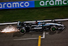 TEST BAHRAIN, George Russell (GBR) Mercedes AMG F1 W15 sends sparks flying.
21.02.2024. Formula 1 Testing, Sakhir, Bahrain, Day One.
 - www.xpbimages.com, EMail: requests@xpbimages.com © Copyright: Coates / XPB Images
