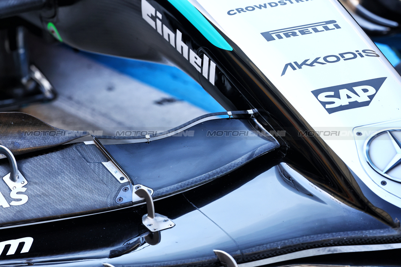 TEST BAHRAIN, Mercedes AMG F1 W15 front wing detail.

22.02.2024. Formula 1 Testing, Sakhir, Bahrain, Day Two.

- www.xpbimages.com, EMail: requests@xpbimages.com © Copyright: Batchelor / XPB Images