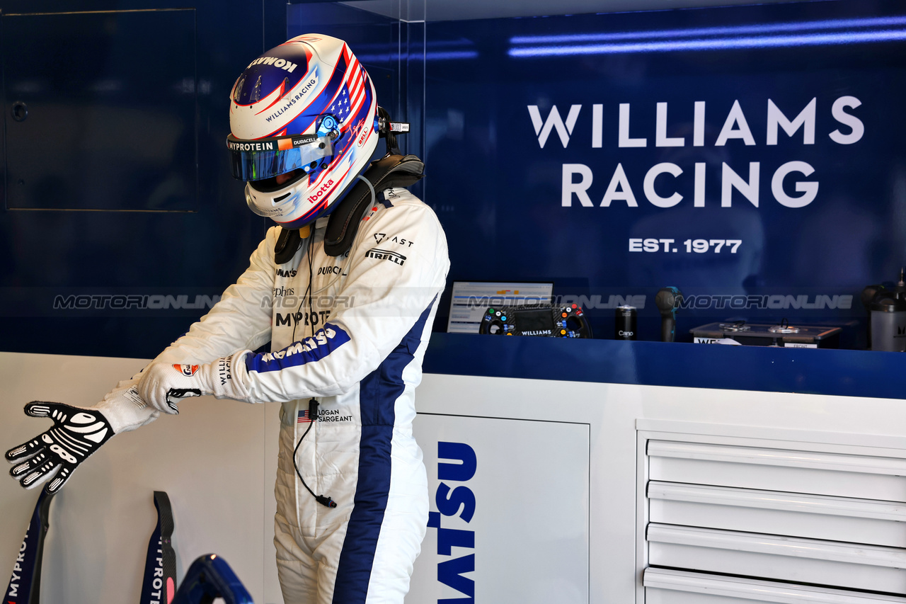 TEST BAHRAIN, Logan Sargeant (USA) Williams Racing.

22.02.2024. Formula 1 Testing, Sakhir, Bahrain, Day Two.

- www.xpbimages.com, EMail: requests@xpbimages.com © Copyright: Batchelor / XPB Images