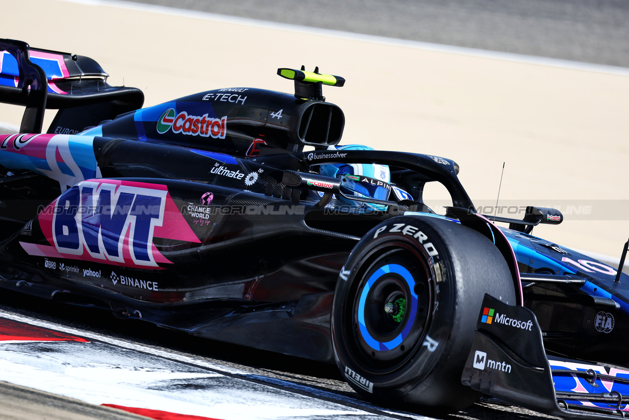 TEST BAHRAIN, Pierre Gasly (FRA) Alpine F1 Team A524.

22.02.2024. Formula 1 Testing, Sakhir, Bahrain, Day Two.

- www.xpbimages.com, EMail: requests@xpbimages.com © Copyright: Moy / XPB Images