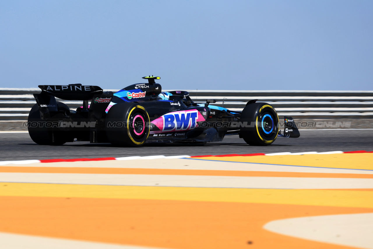 TEST BAHRAIN, Pierre Gasly (FRA) Alpine F1 Team A524.

22.02.2024. Formula 1 Testing, Sakhir, Bahrain, Day Two.

- www.xpbimages.com, EMail: requests@xpbimages.com © Copyright: Bearne / XPB Images