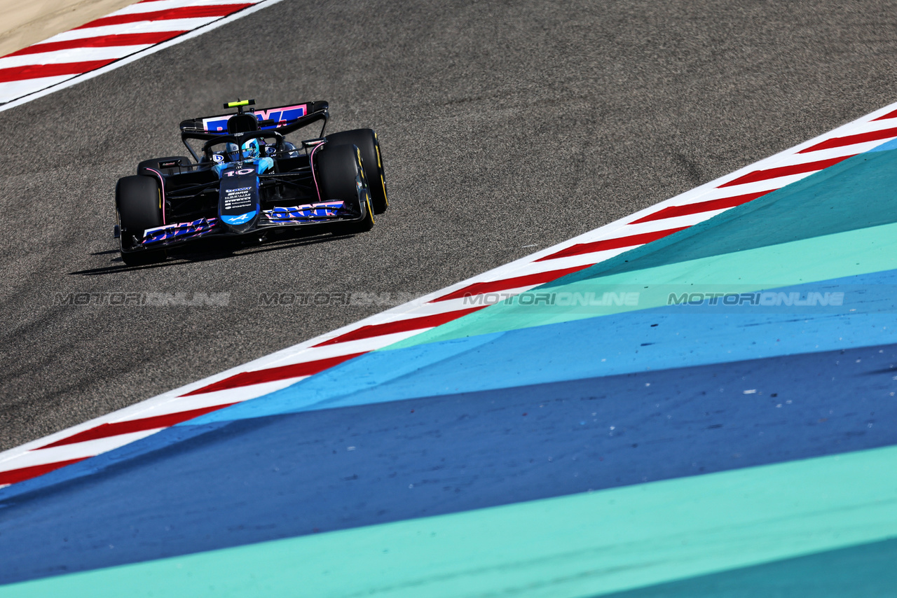 TEST BAHRAIN, Pierre Gasly (FRA) Alpine F1 Team A524.

22.02.2024. Formula 1 Testing, Sakhir, Bahrain, Day Two.

- www.xpbimages.com, EMail: requests@xpbimages.com © Copyright: Moy / XPB Images