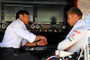 TEST BAHRAIN, (L to R): Ayao Komatsu (JPN) Haas F1 Team Principal with Nico Hulkenberg (GER) Haas F1 Team.
22.02.2024. Formula 1 Testing, Sakhir, Bahrain, Day Two.
- www.xpbimages.com, EMail: requests@xpbimages.com © Copyright: Batchelor / XPB Images