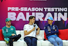 TEST BAHRAIN, (L to R): Fernando Alonso (ESP) Aston Martin F1 Team; George Russell (GBR) Mercedes AMG F1; e Alexander Albon (THA) Williams Racing, in the FIA Press Conference.
22.02.2024. Formula 1 Testing, Sakhir, Bahrain, Day Two.
- www.xpbimages.com, EMail: requests@xpbimages.com © Copyright: Bearne / XPB Images