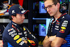 TEST BAHRAIN, (L to R): Sergio Perez (MEX) Red Bull Racing with Hugh Bird (GBR) Red Bull Racing Engineer.
22.02.2024. Formula 1 Testing, Sakhir, Bahrain, Day Two.
- www.xpbimages.com, EMail: requests@xpbimages.com © Copyright: Batchelor / XPB Images
