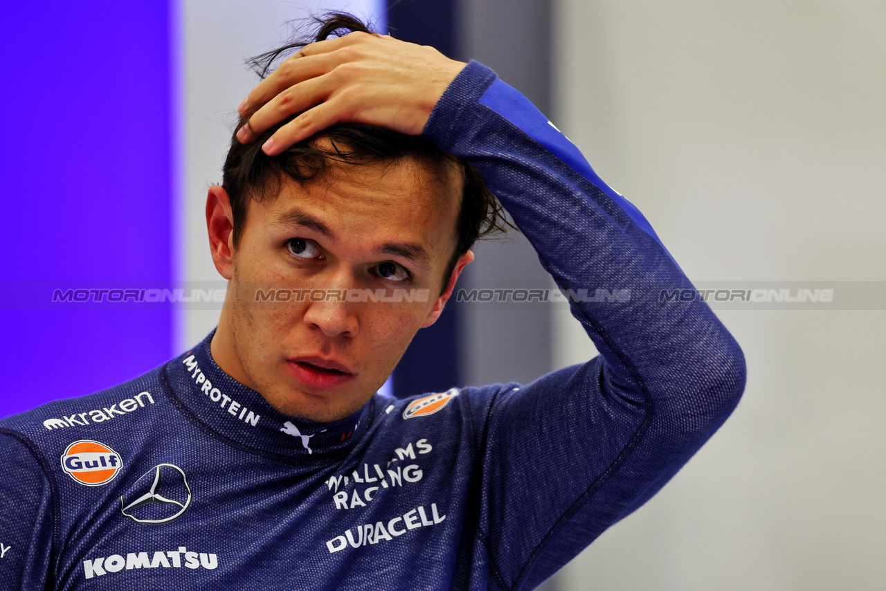 TEST BAHRAIN, Alexander Albon (THA) Williams Racing.

23.02.2024. Formula 1 Testing, Sakhir, Bahrain, Day Three.

 - www.xpbimages.com, EMail: requests@xpbimages.com © Copyright: Coates / XPB Images
