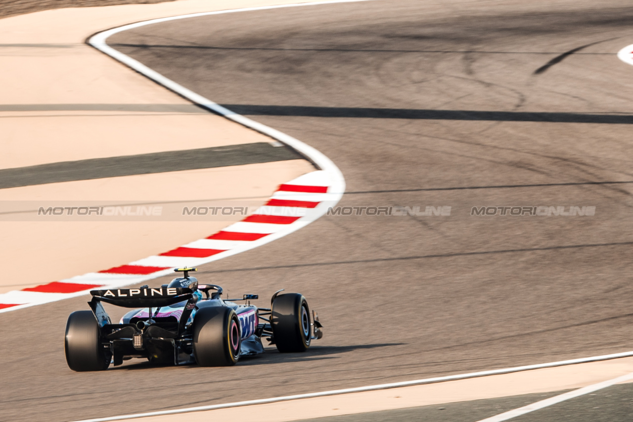 TEST BAHRAIN, Pierre Gasly (FRA) Alpine F1 Team A524.

23.02.2024. Formula 1 Testing, Sakhir, Bahrain, Day Three.

- www.xpbimages.com, EMail: requests@xpbimages.com © Copyright: Bearne / XPB Images