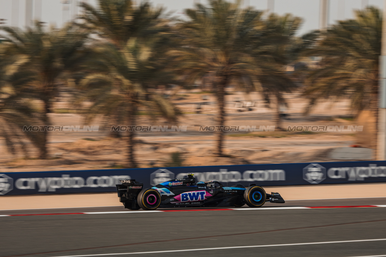 TEST BAHRAIN, Pierre Gasly (FRA) Alpine F1 Team A524.

23.02.2024. Formula 1 Testing, Sakhir, Bahrain, Day Three.

- www.xpbimages.com, EMail: requests@xpbimages.com © Copyright: Bearne / XPB Images