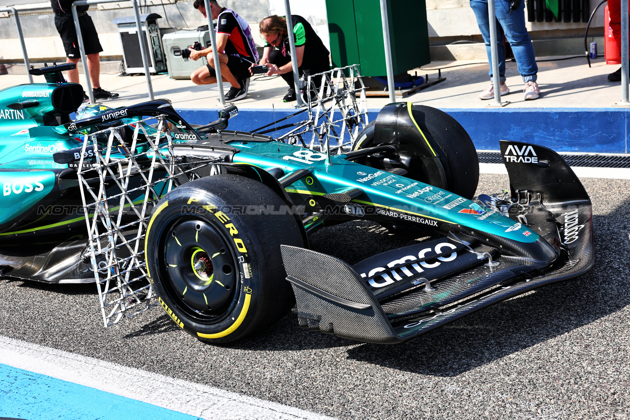 TEST BAHRAIN, Lance Stroll (CDN) Aston Martin F1 Team AMR24 with Aero Rakes.

23.02.2024. Formula 1 Testing, Sakhir, Bahrain, Day Three.

- www.xpbimages.com, EMail: requests@xpbimages.com © Copyright: Batchelor / XPB Images