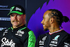 BAHRAIN TEST, (L to R): Lewis Hamilton (GBR) Mercedes AMG F1; Lance Stroll (CDN) Aston Martin F1 Team; Esteban Ocon (FRA) Alpine F1 Team, in the FIA ​​Press Conference. 23.02.2024. Formula 1 Testing, Sakhir, Bahrain, Day Three. - www.xpbimages.com, EMail: requests@xpbimages.com © Copyright: Charniaux / XPB Images