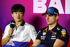 TEST BAHRAIN, (L to R): Yuki Tsunoda (JPN) RB e Max Verstappen (NLD) Red Bull Racing in the FIA Press Conference.
23.02.2024. Formula 1 Testing, Sakhir, Bahrain, Day Three.
- www.xpbimages.com, EMail: requests@xpbimages.com © Copyright: Charniaux / XPB Images