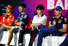 TEST BAHRAIN, (L to R): Charles Leclerc (MON) Ferrari; Pierre Gasly (FRA) Alpine F1 Team; Yuki Tsunoda (JPN) RB; Max Verstappen (NLD) Red Bull Racing, in the FIA Press Conference.
23.02.2024. Formula 1 Testing, Sakhir, Bahrain, Day Three.
- www.xpbimages.com, EMail: requests@xpbimages.com © Copyright: Charniaux / XPB Images