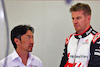 TEST BAHRAIN, (L to R): Ayao Komatsu (JPN) Haas F1 Team Principal with Nico Hulkenberg (GER) Haas F1 Team.
23.02.2024. Formula 1 Testing, Sakhir, Bahrain, Day Three.
- www.xpbimages.com, EMail: requests@xpbimages.com © Copyright: Batchelor / XPB Images