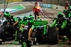 TEST BAHRAIN, Zhou Guanyu (CHN) Sauber C44 practices a pit stop.
23.02.2024. Formula 1 Testing, Sakhir, Bahrain, Day Three.
 - www.xpbimages.com, EMail: requests@xpbimages.com © Copyright: Coates / XPB Images