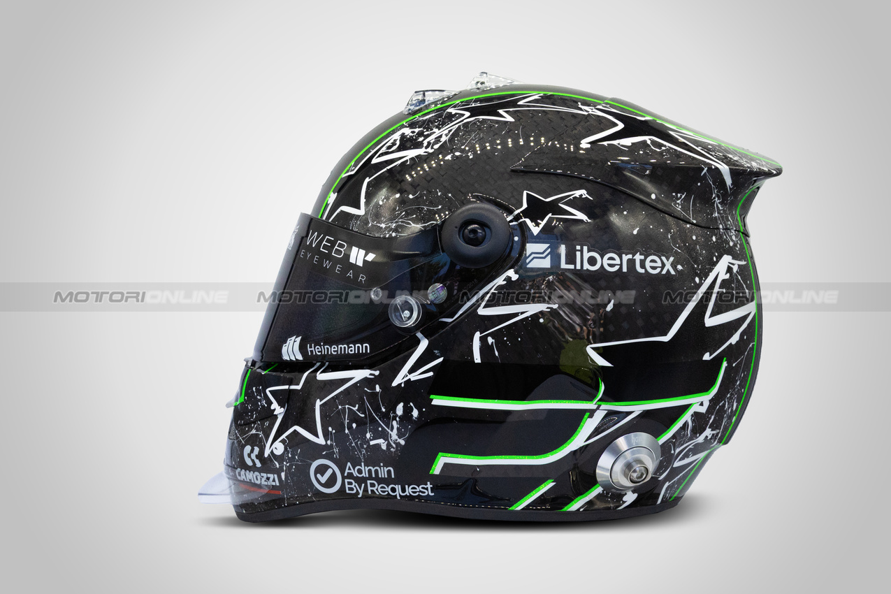 CASCHI 2025, The helmet of Nico Hulkenberg (GER) Sauber.

15.03.2025. Formula 1 World Championship, Rd 1, Australian Grand Prix, Albert Park, Melbourne, Australia, Qualifiche Day.

- www.xpbimages.com, EMail: requests@xpbimages.com © Copyright: XPB Images