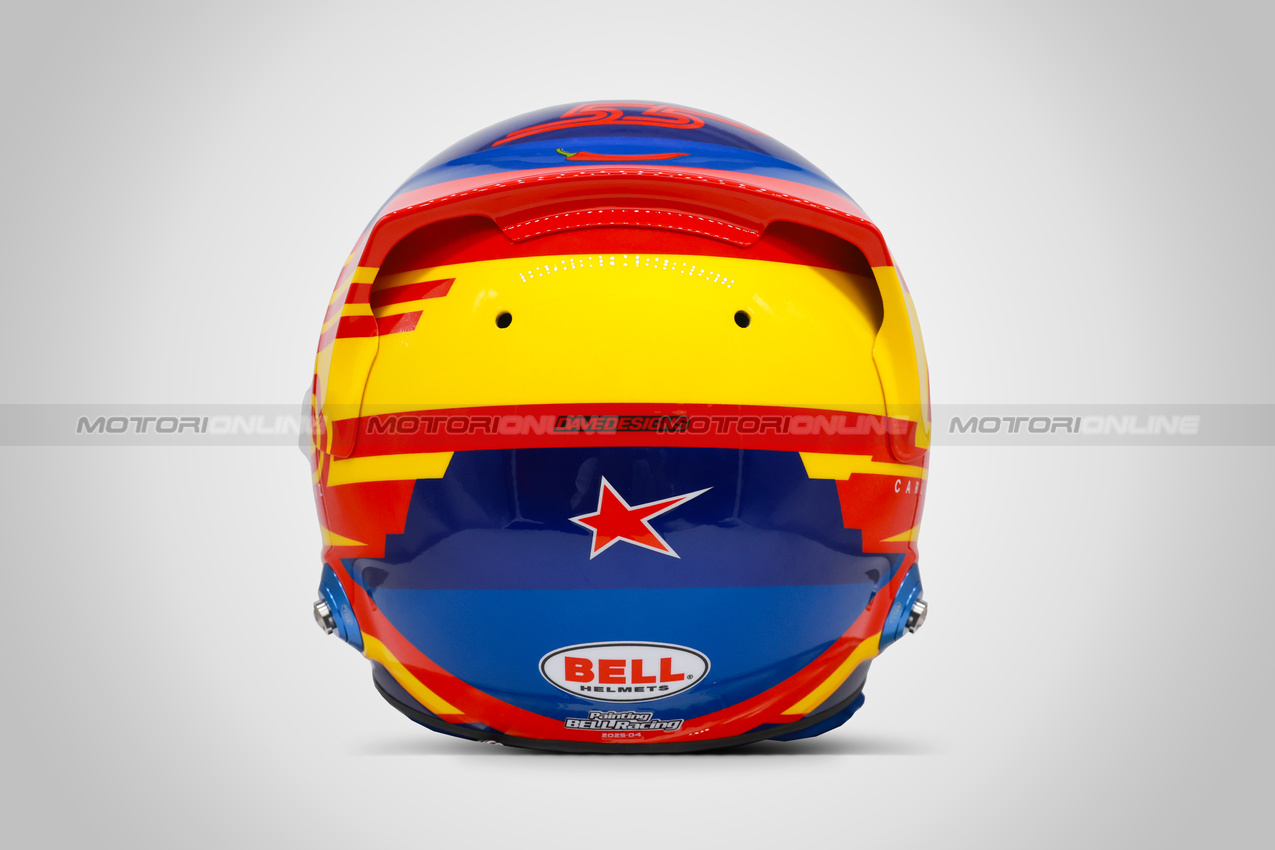 CASCHI 2025, The helmet of Carlos Sainz (ESP) Atlassian Williams Racing.

15.03.2025. Formula 1 World Championship, Rd 1, Australian Grand Prix, Albert Park, Melbourne, Australia, Qualifiche Day.

- www.xpbimages.com, EMail: requests@xpbimages.com © Copyright: XPB Images