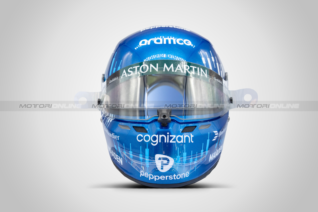 CASCHI 2025, The helmet of Lance Stroll (CDN) Aston Martin F1 Team.

15.03.2025. Formula 1 World Championship, Rd 1, Australian Grand Prix, Albert Park, Melbourne, Australia, Qualifiche Day.

- www.xpbimages.com, EMail: requests@xpbimages.com © Copyright: XPB Images