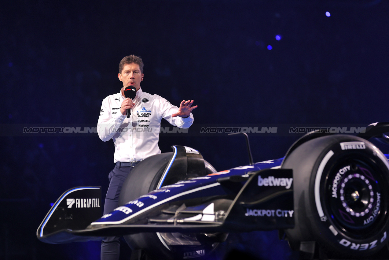 F1 75 LIVE, James Vowles (GBR) Williams Racing Team Principal.

18.02.2025. Formula One World Championship, F1 75 Live. O2 Arena, London, England.

- www.xpbimages.com, EMail: requests@xpbimages.com © Copyright: Batchelor / XPB Images