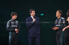 F1 75 LIVE, (L to R): Andrea Kimi Antonelli (ITA) Mercedes AMG F1 with Toto Wolff (GER) Mercedes AMG F1 Shareholder e Executive Director e George Russell (GBR) Mercedes AMG F1.

18.02.2025. Formula One World Championship, F1 75 Live. O2 Arena, London, England.

- www.xpbimages.com, EMail: requests@xpbimages.com © Copyright: Batchelor / XPB Images