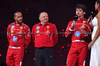 F1 75 LIVE, (L to R): Lewis Hamilton (GBR) Ferrari with Frederic Vasseur (FRA) Ferrari Team Principal e Charles Leclerc (MON) Ferrari.

18.02.2025. Formula One World Championship, F1 75 Live. O2 Arena, London, England.

- www.xpbimages.com, EMail: requests@xpbimages.com © Copyright: Batchelor / XPB Images