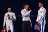 F1 75 LIVE, (L to R): Carlos Sainz (ESP) Williams Racing; James Vowles (GBR) Williams Racing Team Principal; e Alexander Albon (THA) Williams Racing.

18.02.2025. Formula One World Championship, F1 75 Live. O2 Arena, London, England.

- www.xpbimages.com, EMail: requests@xpbimages.com © Copyright: Batchelor / XPB Images