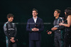 F1 75 LIVE, (L to R): Andrea Kimi Antonelli (ITA) Mercedes AMG F1 with Toto Wolff (GER) Mercedes AMG F1 Shareholder e Executive Director e George Russell (GBR) Mercedes AMG F1.

18.02.2025. Formula One World Championship, F1 75 Live. O2 Arena, London, England.

- www.xpbimages.com, EMail: requests@xpbimages.com © Copyright: Batchelor / XPB Images