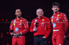 F1 75 LIVE, (L to R): Lewis Hamilton (GBR) Ferrari with Frederic Vasseur (FRA) Ferrari Team Principal e Charles Leclerc (MON) Ferrari.

18.02.2025. Formula One World Championship, F1 75 Live. O2 Arena, London, England.

- www.xpbimages.com, EMail: requests@xpbimages.com © Copyright: Batchelor / XPB Images