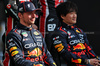 GP ABU DHABI, (L to R): Max Verstappen (NLD) Red Bull Racing e Yuki Tsunoda (JPN) Red Bull Racing at the end of season group photograph.
07.12.2025. Formula 1 World Championship, Rd 24, Abu Dhabi Grand Prix, Yas Marina Circuit, Abu Dhabi, Gara Day.
- www.xpbimages.com, EMail: requests@xpbimages.com © Copyright: Coates / XPB Images