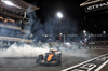 GP ABU DHABI, Third placed World Champion Lando Norris (GBR) McLaren MCL39 celebrates with doughnuts at the end of the race.
07.12.2025. Formula 1 World Championship, Rd 24, Abu Dhabi Grand Prix, Yas Marina Circuit, Abu Dhabi, Gara Day.
- www.xpbimages.com, EMail: requests@xpbimages.com © Copyright: Bearne / XPB Images