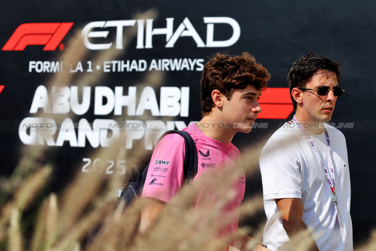 GP ABU DHABI, Franco Colapinto (ARG) Alpine F1 Team.
04.12.2025. Formula 1 World Championship, Rd 24, Abu Dhabi Grand Prix, Yas Marina Circuit, Abu Dhabi, Preparation Day.
- www.xpbimages.com, EMail: requests@xpbimages.com © Copyright: Bearne / XPB Images