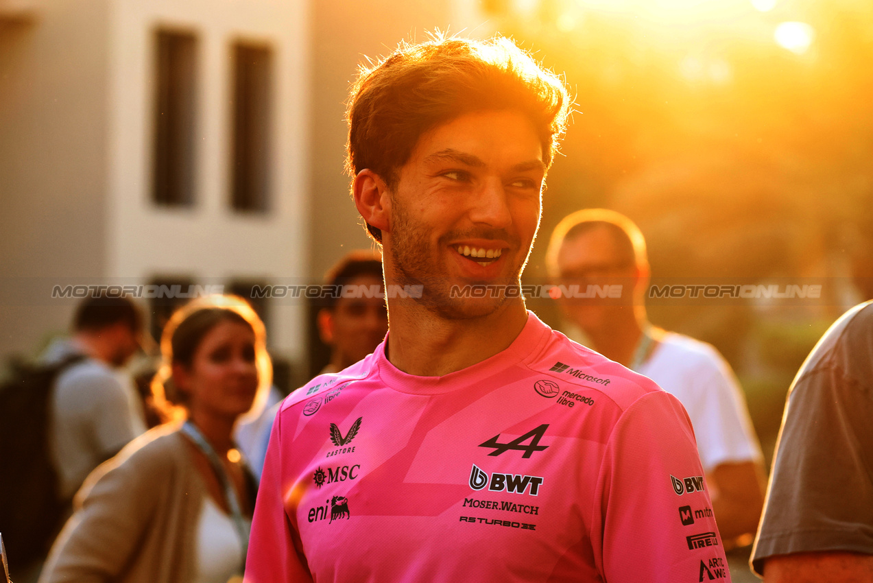GP ABU DHABI, Pierre Gasly (FRA) Alpine F1 Team.

04.12.2025. Formula 1 World Championship, Rd 24, Abu Dhabi Grand Prix, Yas Marina Circuit, Abu Dhabi, Preparation Day.

- www.xpbimages.com, EMail: requests@xpbimages.com © Copyright: Bearne / XPB Images
