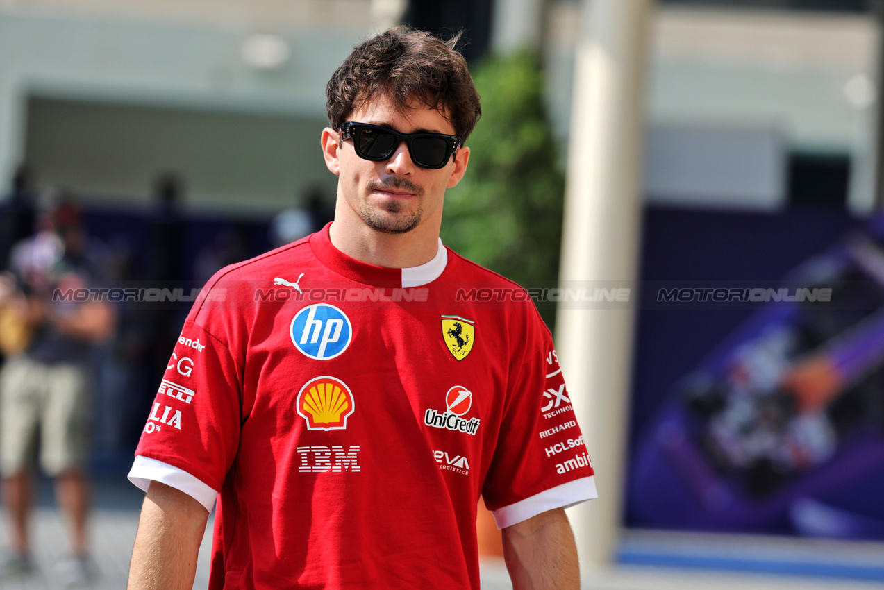 GP ABU DHABI, Charles Leclerc (MON) Ferrari.

04.12.2025. Formula 1 World Championship, Rd 24, Abu Dhabi Grand Prix, Yas Marina Circuit, Abu Dhabi, Preparation Day.

- www.xpbimages.com, EMail: requests@xpbimages.com © Copyright: Moy / XPB Images