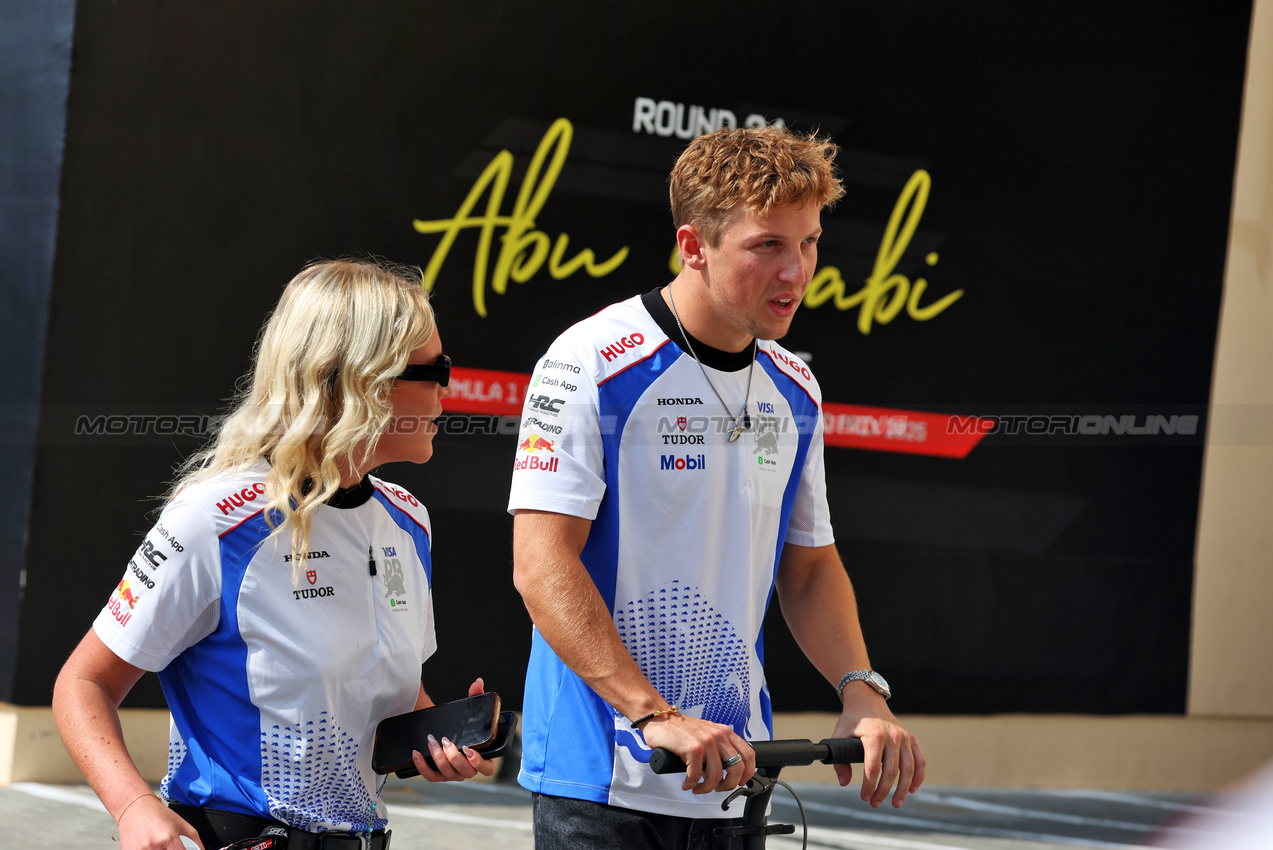 GP ABU DHABI, Liam Lawson (NZL) Racing Bulls.

04.12.2025. Formula 1 World Championship, Rd 24, Abu Dhabi Grand Prix, Yas Marina Circuit, Abu Dhabi, Preparation Day.

- www.xpbimages.com, EMail: requests@xpbimages.com © Copyright: Bearne / XPB Images