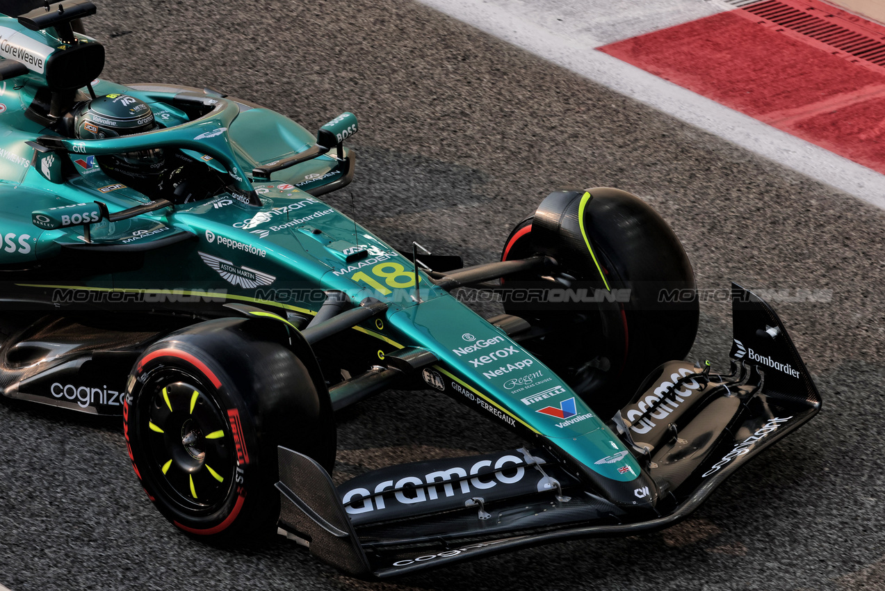 GP ABU DHABI, Lance Stroll (CDN) Aston Martin F1 Team AMR25.
06.12.2025. Formula 1 World Championship, Rd 24, Abu Dhabi Grand Prix, Yas Marina Circuit, Abu Dhabi, Qualifiche Day.
- www.xpbimages.com, EMail: requests@xpbimages.com © Copyright: Charniaux / XPB Images