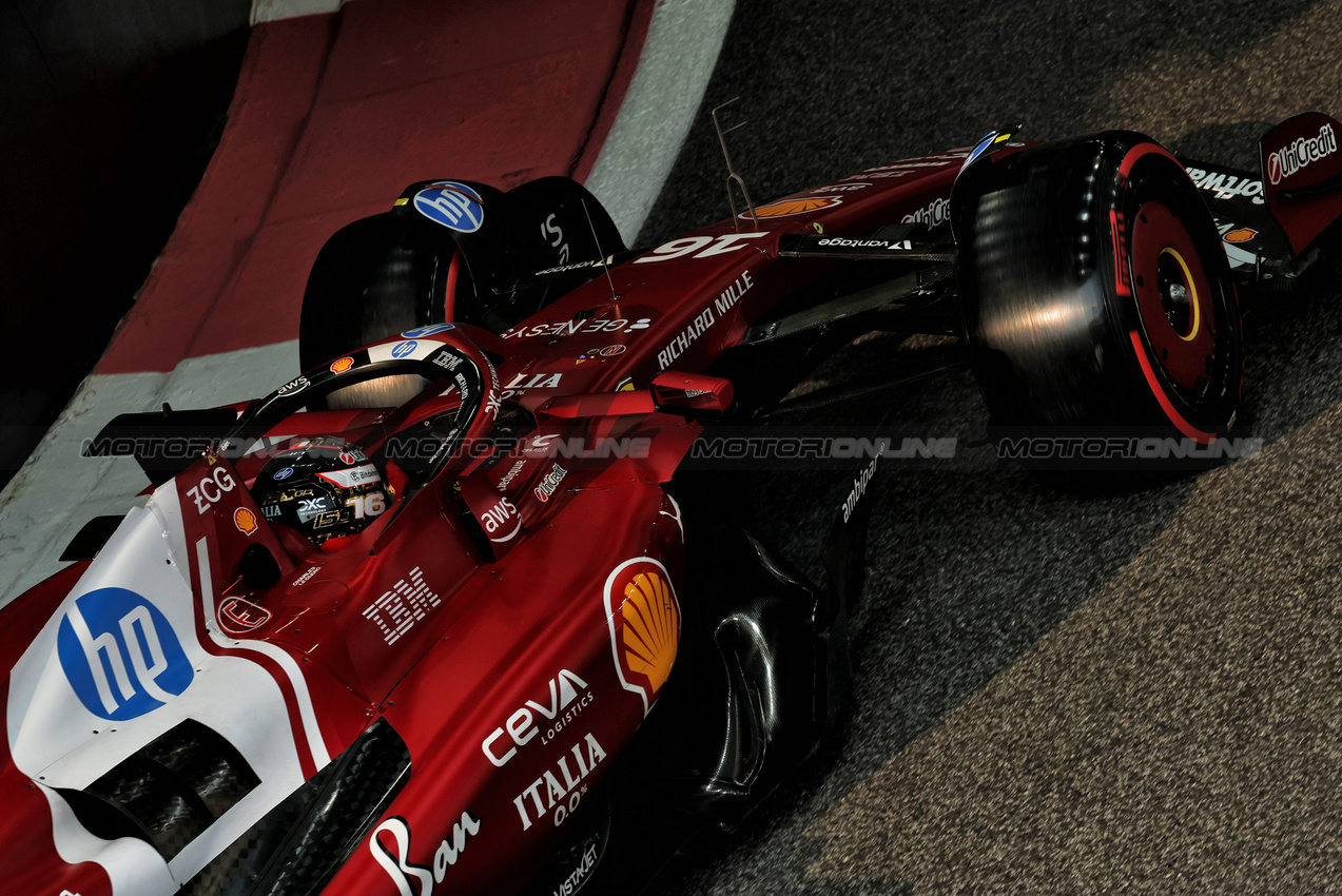 GP ABU DHABI, Charles Leclerc (MON) Ferrari SF-25.

06.12.2025. Formula 1 World Championship, Rd 24, Abu Dhabi Grand Prix, Yas Marina Circuit, Abu Dhabi, Qualifiche Day.

- www.xpbimages.com, EMail: requests@xpbimages.com © Copyright: Charniaux / XPB Images