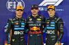 GP ABU DHABI, Qualifiche top three in parc ferme (L to R): Lando Norris (GBR) McLaren, second; Max Verstappen (NLD) Red Bull Racing, pole position; Oscar Piastri (AUS) McLaren, third.
06.12.2025. Formula 1 World Championship, Rd 24, Abu Dhabi Grand Prix, Yas Marina Circuit, Abu Dhabi, Qualifiche Day.
- www.xpbimages.com, EMail: requests@xpbimages.com © Copyright: Batchelor / XPB Images