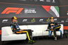 GP ABU DHABI, (L to R): Lando Norris (GBR) McLaren e Oscar Piastri (AUS) McLaren in the post qualifying FIA Press Conference.

06.12.2025. Formula 1 World Championship, Rd 24, Abu Dhabi Grand Prix, Yas Marina Circuit, Abu Dhabi, Qualifiche Day.

- www.xpbimages.com, EMail: requests@xpbimages.com © Copyright: Bearne / XPB Images
