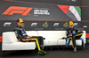 GP ABU DHABI, (L to R): Lando Norris (GBR) McLaren e Oscar Piastri (AUS) McLaren in the post qualifying FIA Press Conference.
06.12.2025. Formula 1 World Championship, Rd 24, Abu Dhabi Grand Prix, Yas Marina Circuit, Abu Dhabi, Qualifiche Day.
- www.xpbimages.com, EMail: requests@xpbimages.com © Copyright: Bearne / XPB Images