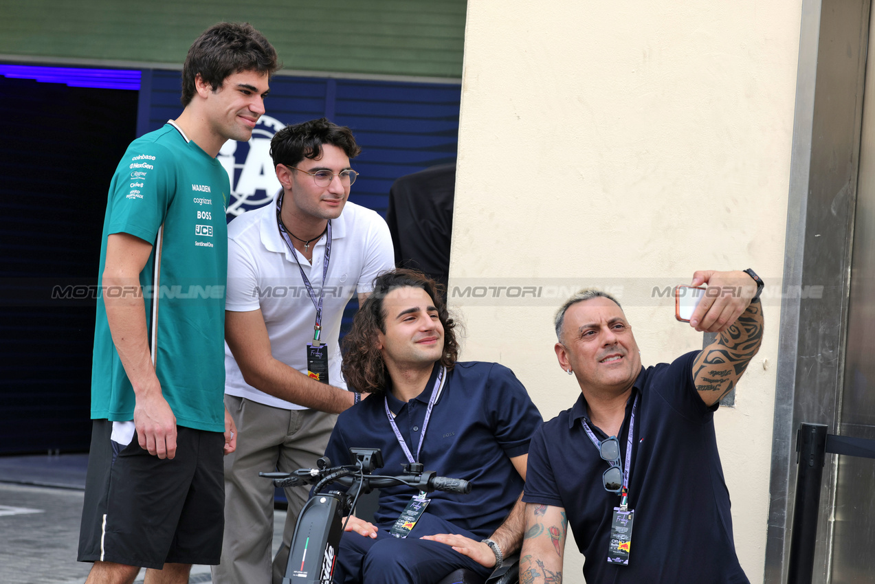 GP ABU DHABI, Lance Stroll (CDN) Aston Martin F1 Team.

05.12.2025. Formula 1 World Championship, Rd 24, Abu Dhabi Grand Prix, Yas Marina Circuit, Abu Dhabi, Practice Day.

- www.xpbimages.com, EMail: requests@xpbimages.com © Copyright: Moy / XPB Images