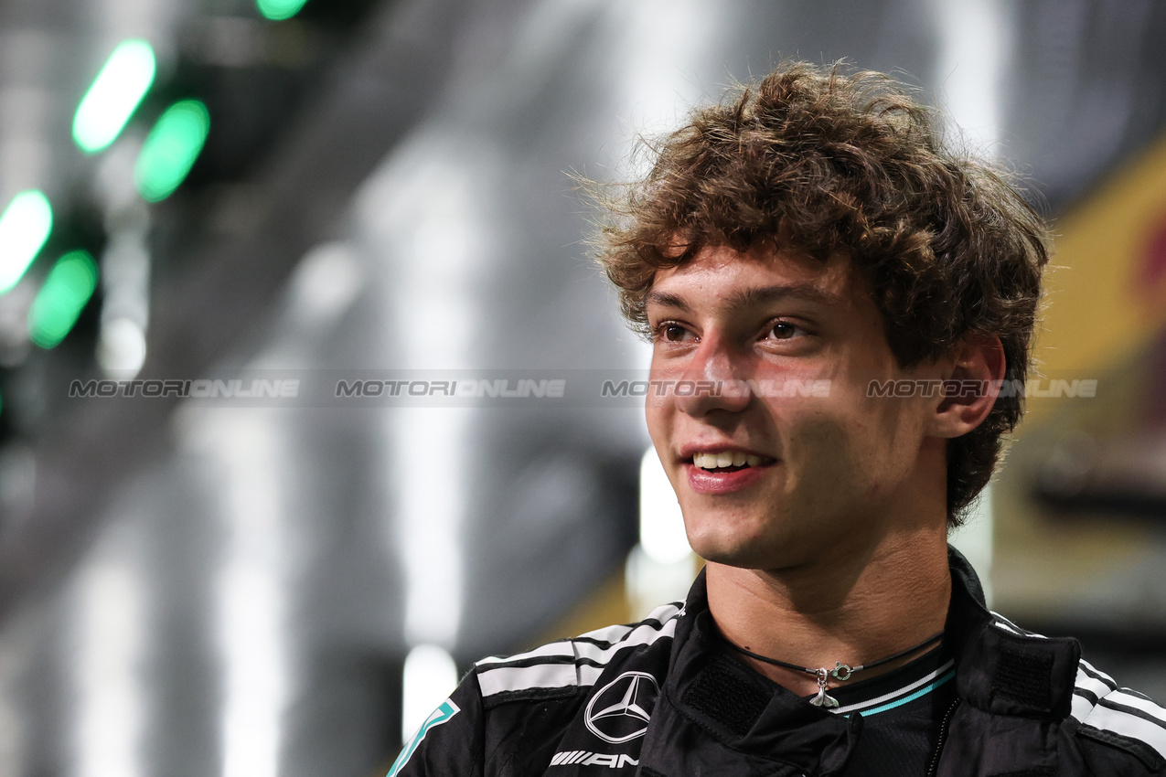 GP ARABIA SAUDITA, Andrea Kimi Antonelli (ITA), Mercedes AMG F1 
17.04.2025. Formula 1 World Championship, Rd 5, Saudi Arabian Grand Prix, Jeddah, Saudi Arabia, Preparation Day.
- www.xpbimages.com, EMail: requests@xpbimages.com © Copyright: Charniaux / XPB Images